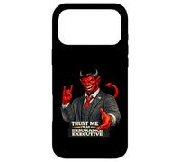Carcasa para iPhone 17 Pro MAX Insurance Devil | Protesta Humor Satanás Mal Codicia Corporativa