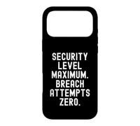 Carcasa para iPhone 17 Pro MAX intentos de violación máxima de Nivel de Seguridad Cero Witty