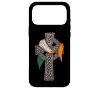 Carcasa para iPhone 17 Pro MAX Irish Celtic Cross - Irlanda Flag - Día de San Patricio