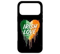 Carcasa para iPhone 17 Pro MAX Irish Love Heart St Patrick Day Irlanda Bandera Acuarela