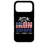 Carcasa para iPhone 17 Pro MAX Iron Tri Sherpa Triatleta Triatlón Apoyo Haul Cheer Kiss