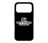 Carcasa para iPhone 17 Pro MAX Ironia Italiana Si Sono Stronza E Quindi Tipografía