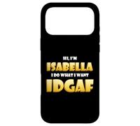 Carcasa para iPhone 17 Pro MAX Isabella Joke Idgaf Meme Funny Halloween Costume For Bella