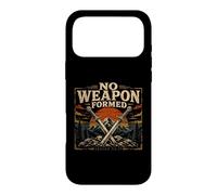 Carcasa para iPhone 17 Pro MAX Isaías bíblica 54 17 No Hay Arma formada fe