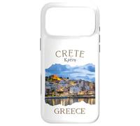 Carcasa para iPhone 17 Pro MAX Isla Griega Creta Grecia con Rethimno Town Harbour