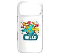 Carcasa para iPhone 17 Pro MAX It Starts with Hello Friendship Inclusion Language Teacher