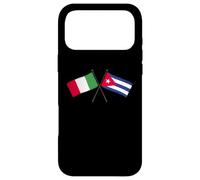 Carcasa para iPhone 17 Pro MAX Italia Cuba Banderas Cruzadas Patrimonio Cubano Italiano