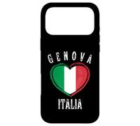 Carcasa para iPhone 17 Pro MAX Italia Flag Heart Genova City