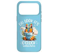 Carcasa para iPhone 17 Pro MAX It's 5 Oclock Somewhere Drinking Parrot Coffee O Clock Time