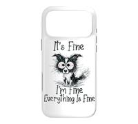 Carcasa para iPhone 17 Pro MAX It's Fine I'm Fine Everything is Fine Funny Border Collie Dog