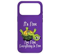 Carcasa para iPhone 17 Pro MAX It's Fine I'm Fine Everything is Under Control Funny Turtle