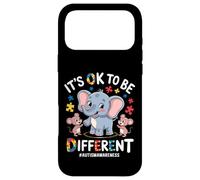 Carcasa para iPhone 17 Pro MAX It's Ok To Be Different Autism Awareness Elephant Kids