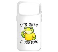 Carcasa para iPhone 17 Pro MAX It's Okay If You Suck Funny Silly Frog Meme Sarcastic Humor
