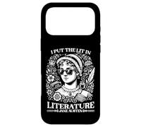 Carcasa para iPhone 17 Pro MAX Jane Austen I Put The Lit in Literature Autor Escritor Novela