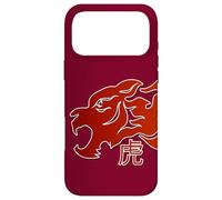 Carcasa para iPhone 17 Pro MAX Japanese Tiger Red Flame Design For Men Year of The Tiger