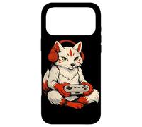 Carcasa para iPhone 17 Pro MAX Japonés Kitsune Gamer Anime Retro Videojuegos Ukiyo-e