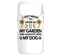 Carcasa para iPhone 17 Pro MAX Jardinero I Just Want To Work In My Garden Salir con Perro