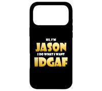 Carcasa para iPhone 17 Pro MAX Jason Costume Idgaf Meme Personalized First Name Jason