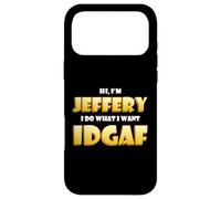 Carcasa para iPhone 17 Pro MAX Jeffery Costume Idgaf Funny Meme Halloween Costume For Jeff