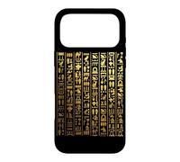 Carcasa para iPhone 17 Pro MAX Jeroglíficos Egipcios Oro Faraón Símbolos Egipto Cultura