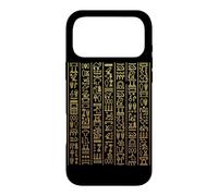 Carcasa para iPhone 17 Pro MAX Jeroglíficos Egipcios Oro Faraón Símbolos Egipto Cultura