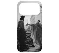 Carcasa para iPhone 17 Pro MAX Jesucristo Arrestado Poncio Pilato Pintura Bíblica Negro