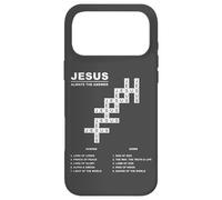 Carcasa para iPhone 17 Pro MAX Jesus, Always The Answer - Christian Faith Crossword Puzzle