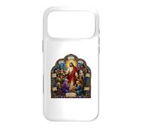 Carcasa para iPhone 17 Pro MAX Jesús Bienaventuranzas Sermón Mosaico Gótico Arte Cristiano Icono