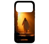 Carcasa para iPhone 17 Pro MAX Jesus Christ Glorious Resurrection Christian Faith (Black)