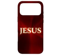 Carcasa para iPhone 17 Pro MAX Jesus: Christian Faith Glowing Name of Christ Resurrection