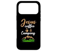 Carcasa para iPhone 17 Pro MAX Jesus Coffee and Camping Cafeine Barista Camp Lover