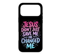 Carcasa para iPhone 17 Pro MAX Jesus Didn'T Just Save Me He Changed Me