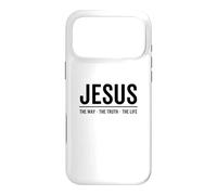 Carcasa para iPhone 17 Pro MAX Jesús El Camino La Verdad La Vida Fe Versículo Bíblico Cristiano