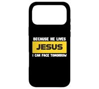 Carcasa para iPhone 17 Pro MAX Jesus Is Alive Resurrection Hope Christian Faith