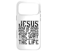 Carcasa para iPhone 17 Pro MAX Jesus Lord of Lords King of Kings Prince of Peace The Way