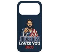 Carcasa para iPhone 17 Pro MAX Jesus Loves You Bro Christian Religious Faith