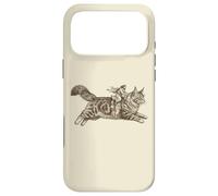 Carcasa para iPhone 17 Pro MAX Jesús Montando Maine Coon Divertido Cristiano para Gatunos