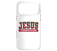 Carcasa para iPhone 17 Pro MAX Jesús The Reason For The Season Plaid Christmas Christian
