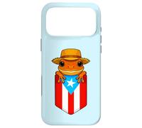 Carcasa para iPhone 17 Pro MAX Jibaro Coqui Frog Puerto Rico Bandera Boricua Pocket Borinquen