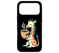 Carcasa para iPhone 17 Pro MAX Jirafa Coffee Funny Morning Animal Humor Gráfico