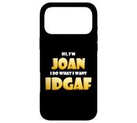 Carcasa para iPhone 17 Pro MAX Joan Joke Idgaf Meme Funny Halloween Girl Costume For Joan