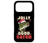 Carcasa para iPhone 17 Pro MAX Jolly Good Catch Funny Satna Bass Fish Pesca de Navidad