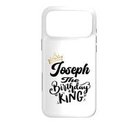 Carcasa para iPhone 17 Pro MAX Joseph The Birthday King Happy Birthday Shirt Hombres Niños Adolescentes