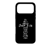 Carcasa para iPhone 17 Pro MAX Juan 3 16 Cruz Cristiana Regalos Religión Verso Biblia