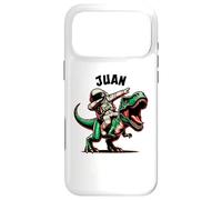 Carcasa para iPhone 17 Pro MAX Juan Dabbing Astronauta en un Dinosaurio Dibujos Animados