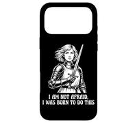 Carcasa para iPhone 17 Pro MAX Juana de Arco No Tengo Miedo de nacer para Hacer Esta Espada