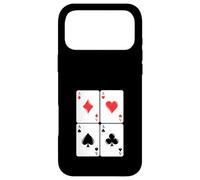 Carcasa para iPhone 17 Pro MAX Juego de Cartas Ases Gambling Poker Cuatro de una Clase