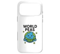 Carcasa para iPhone 17 Pro MAX Juego de Palabras de World Peas Funny Peace con Linda Tierra y Vaina de Guisantes