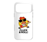 Carcasa para iPhone 17 Pro MAX Juego de Palabras Divertido de Pollo Cluck and Roll
