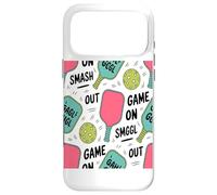 Carcasa para iPhone 17 Pro MAX Juego Pickleball Paleta Pelota Patrón Coffee Lover